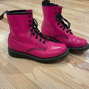 Hot pink doc martens